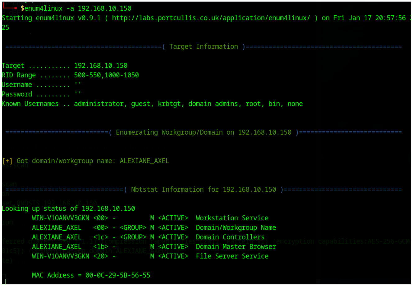 Scan Enum4linux